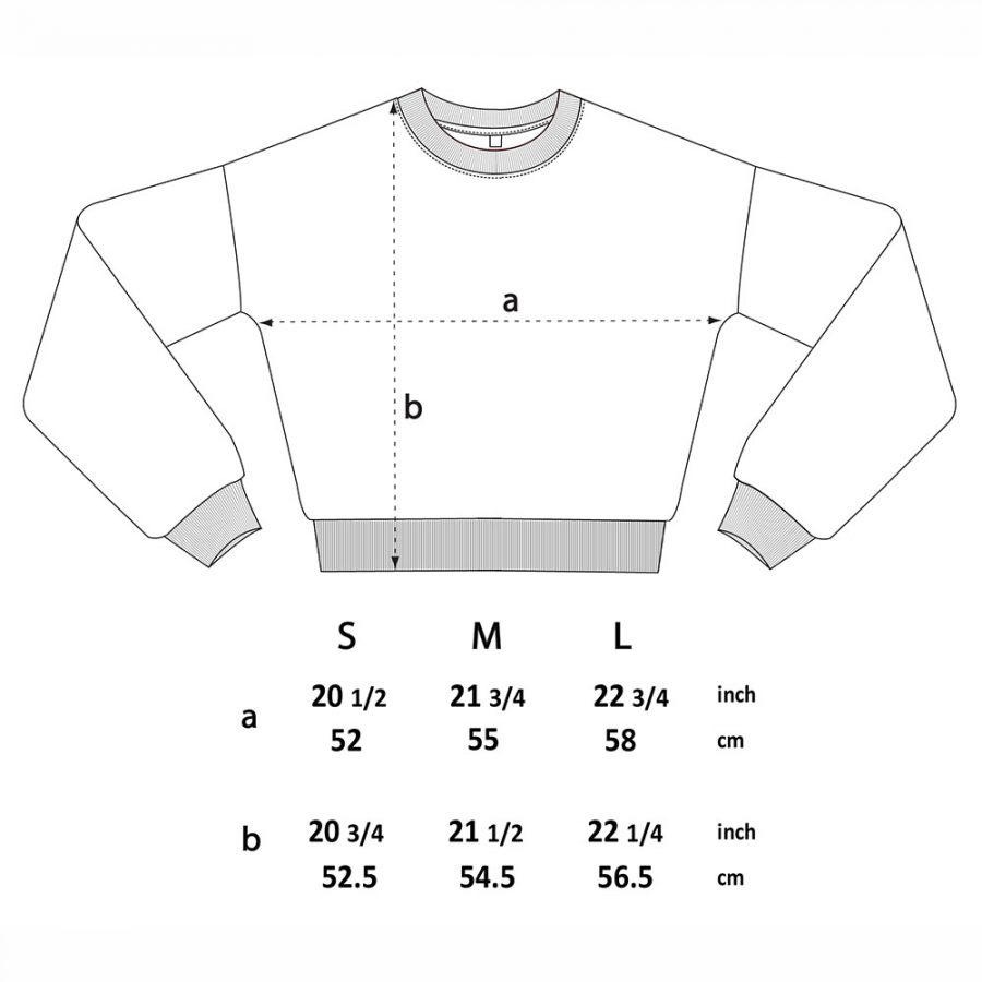 DS34460W_Women’s Cropped Sweatshirt